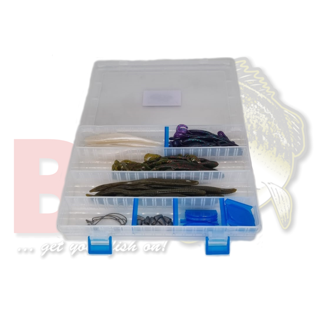 Bass Warehouse 45pc Soft Plastics Kit #P2
